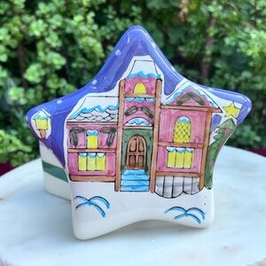 Star Ceramic Jewlery Box Trinket